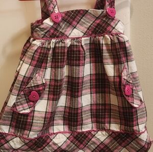 The Children's Place Pink and Black Plaid Dress
